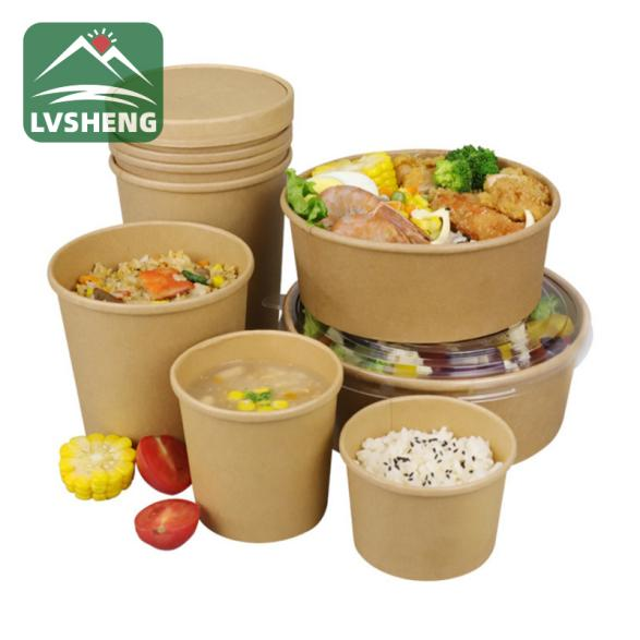 Kraft Paper Bowl segurua janaria kentzeko?