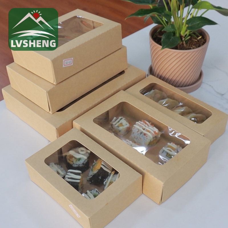 Xiamen Lvsheng Factory-ren produktu berriak -sushi Togo kaxa leiho garbiarekin