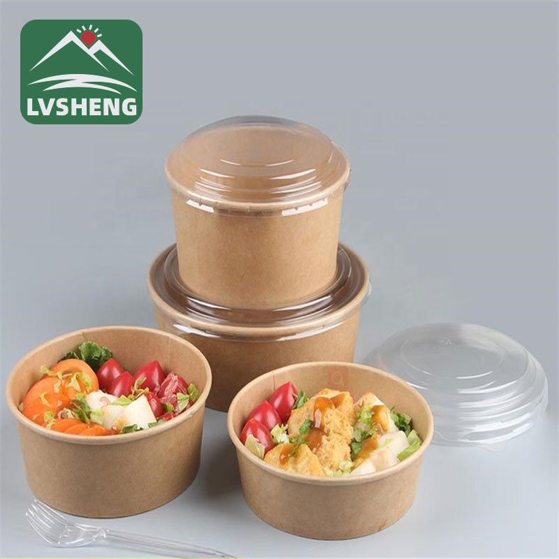 Iragazgaitza entsalada kraft paper kutxa